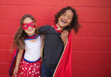 Load image into Gallery viewer, Gold and Red Reversible Wonder Cape