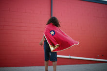 Load image into Gallery viewer, Gold and Red Reversible Wonder Cape
