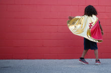 Load image into Gallery viewer, Gold and Red Reversible Wonder Cape