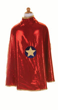 Load image into Gallery viewer, Gold and Red Reversible Wonder Cape