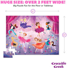 Load image into Gallery viewer, Huge Crocodile Creek 36-piece Let's Dance Floor Puzzle
