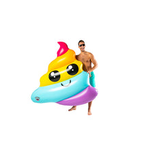 Load image into Gallery viewer, Unicorn Poop Rainbow Pool Float
