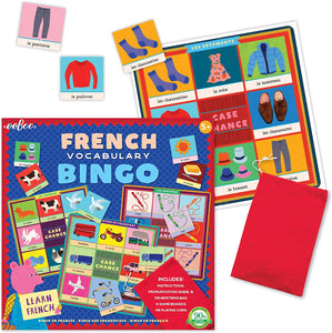 French Bingo Game for Kids