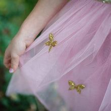 Load image into Gallery viewer, Gold Butterfly Dress with Fairy Wings