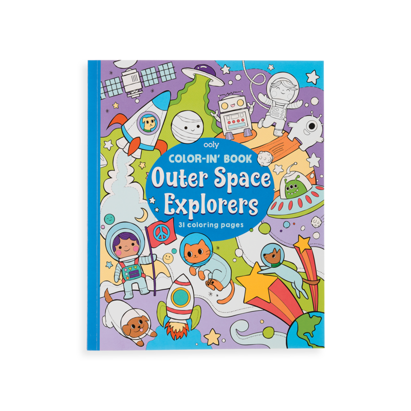 Colour-In' Book: Outer Space Explorers