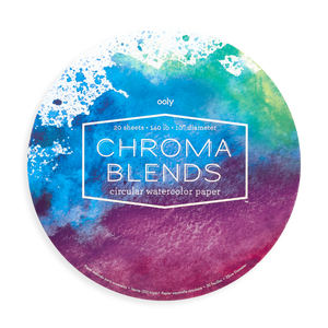 Chroma Blends Circular Watercolour Paper Pad (10" Diameter)