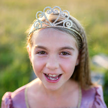 Load image into Gallery viewer, Gold Glitter Tiara
