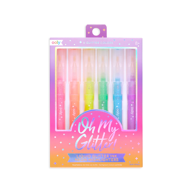 OH MY GLITTER! HIGHLIGHTERS - SET OF 6
