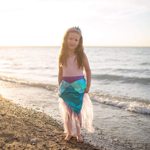 Aqua Mermaid Glimmer Skirt Set