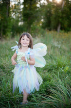 Load image into Gallery viewer, Multi-colour Butterfly Dress, Wings and Wand

