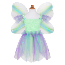 Load image into Gallery viewer, Multi-colour Butterfly Dress, Wings and Wand
