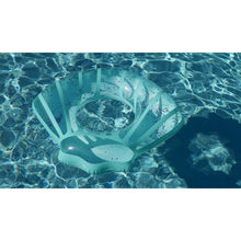 Load image into Gallery viewer, Giant Teal Glitter Sea Shell Float
