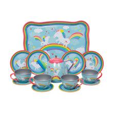 Load image into Gallery viewer, Unicorn Tin Tea Set

