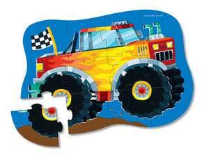 12-Piece Mini Monster Truck Puzzle