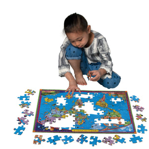 World Map 100-Piece Puzzle